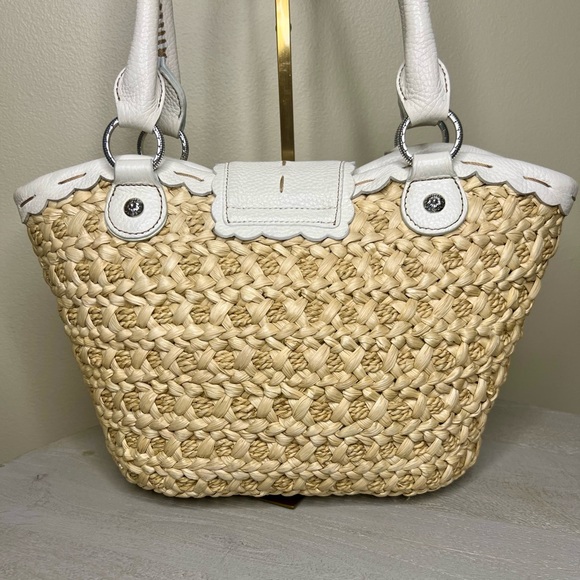 Brighton Daisy Straw Tote with Leather - Picture 5 of 13